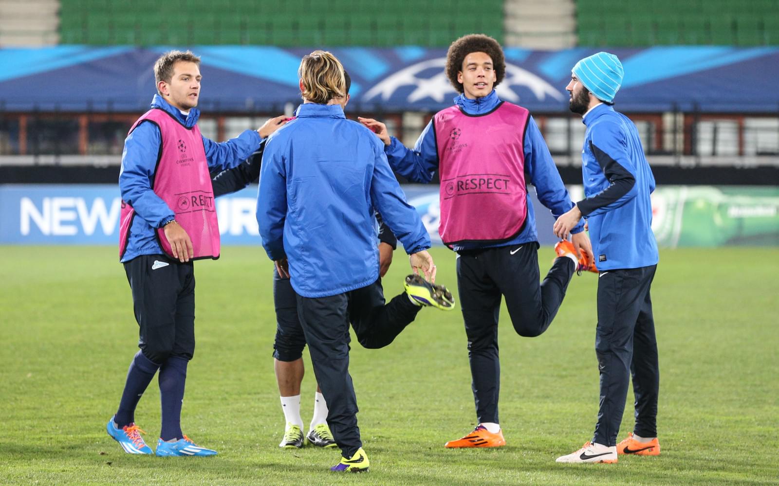 Тренировка «Зенита» перед матчем Лиги Чемпионов с «Аустрией»