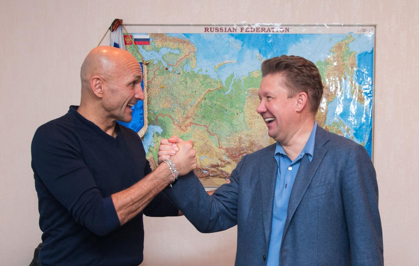 Встреча Алексея Миллера и Лучано Спаллетти по итогам 2013 года