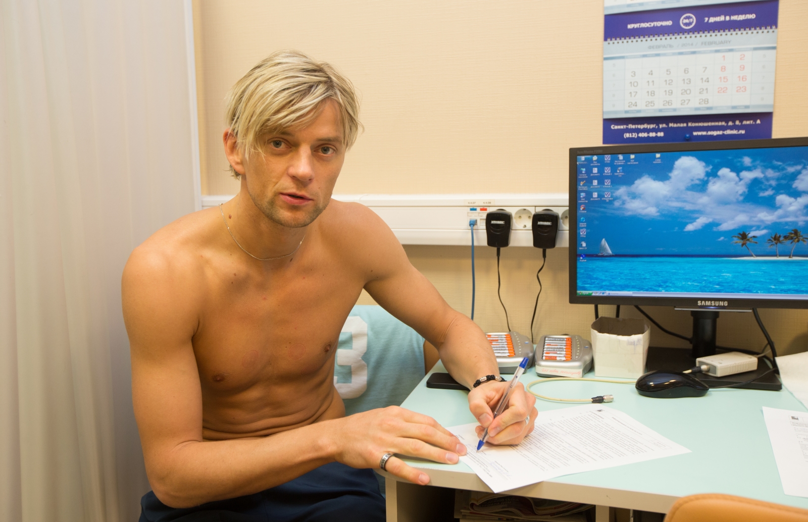 Медосмотр футболистов «Зенита»