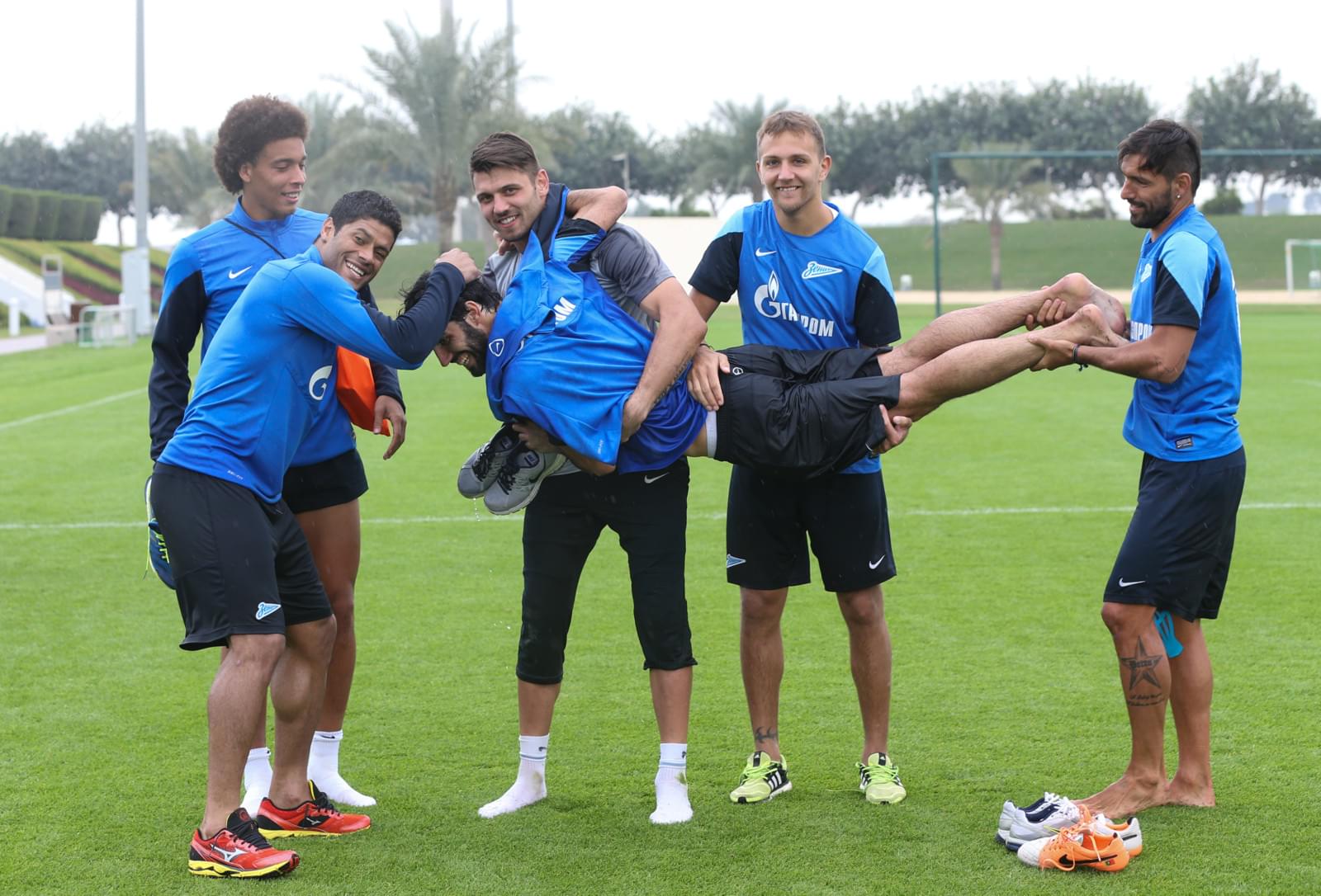 Сборы в Дохе: 18 января, утренняя тренировка