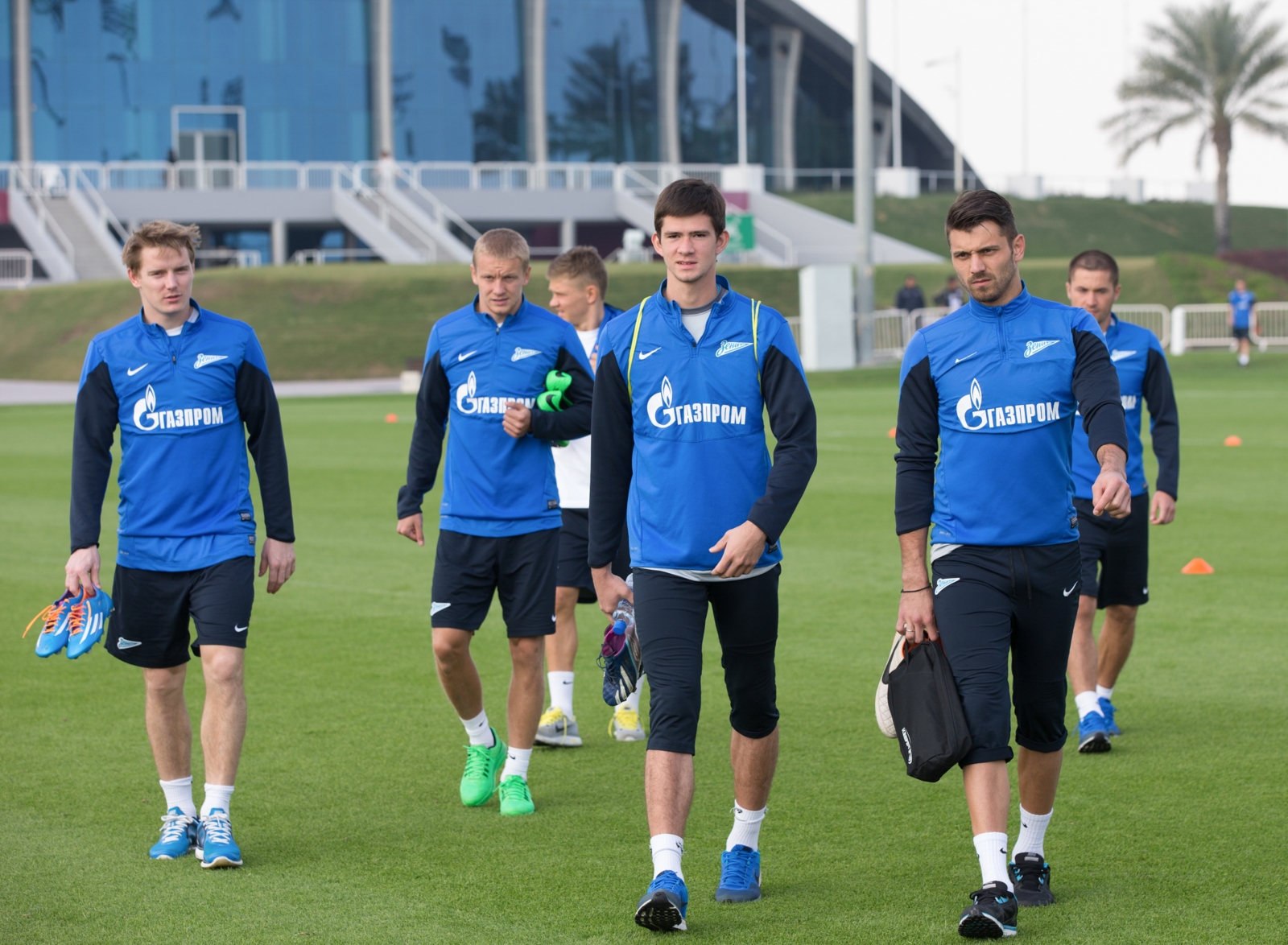 Сборы в Дохе: 21 января, утренняя тренировка