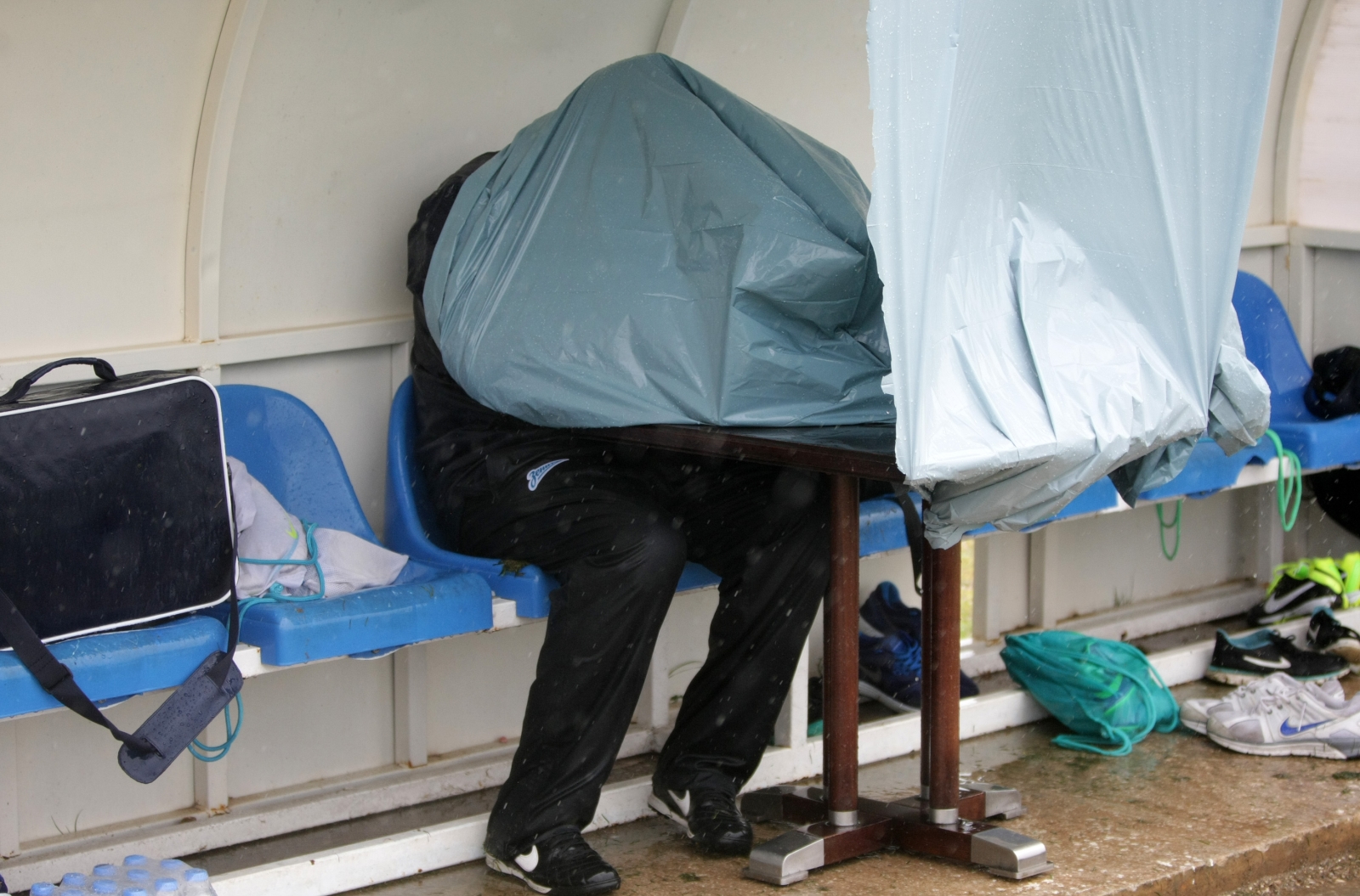 Тренировка «Зенита»-м в Анталье под дождем