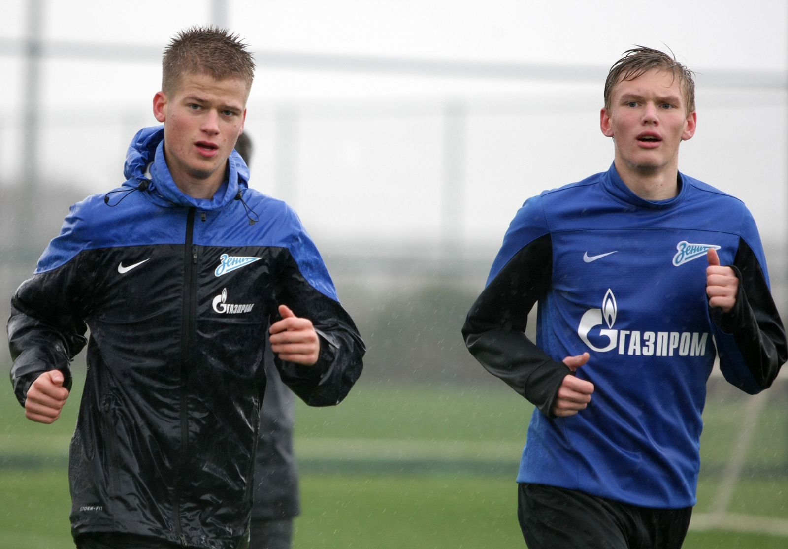 Тренировка «Зенита»-м в Анталье под дождем