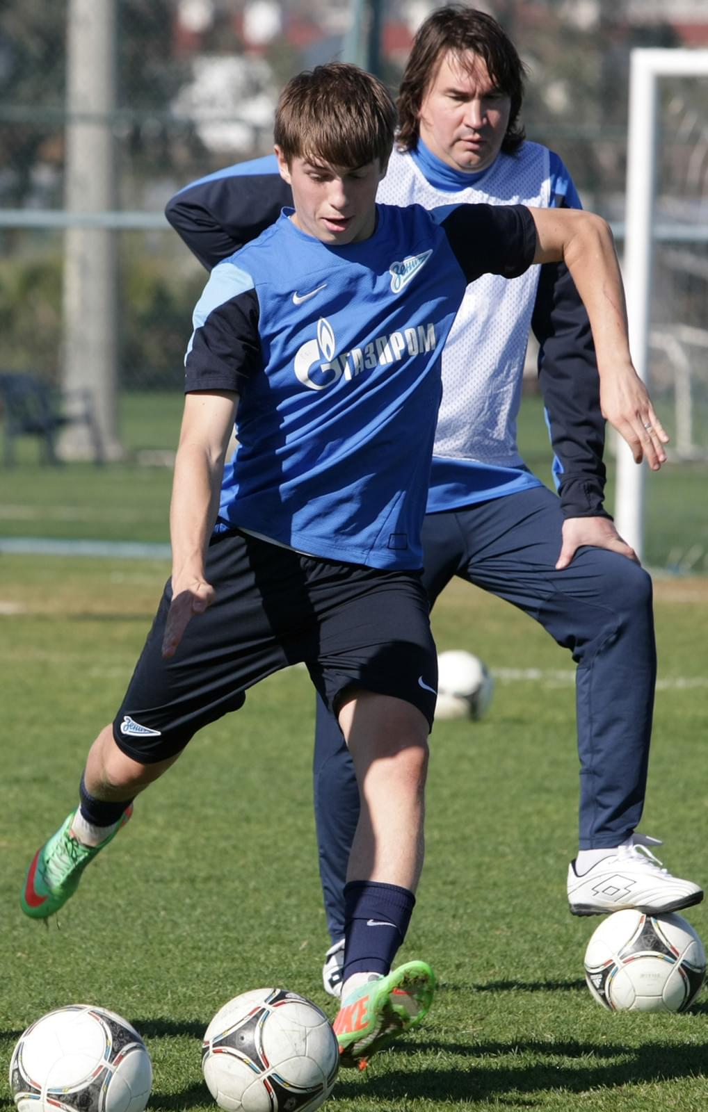 Зимние сборы «Зенит»-2, тренировка 30 января