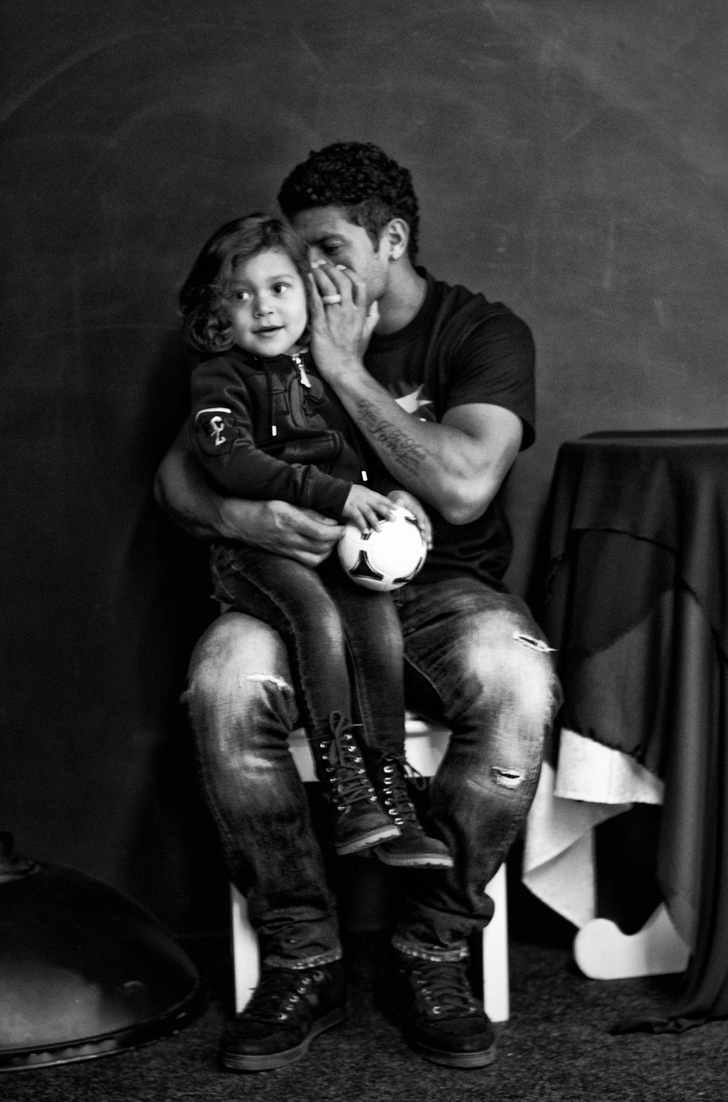 Семейная фотосессия, нападающего «Зенита» Халка