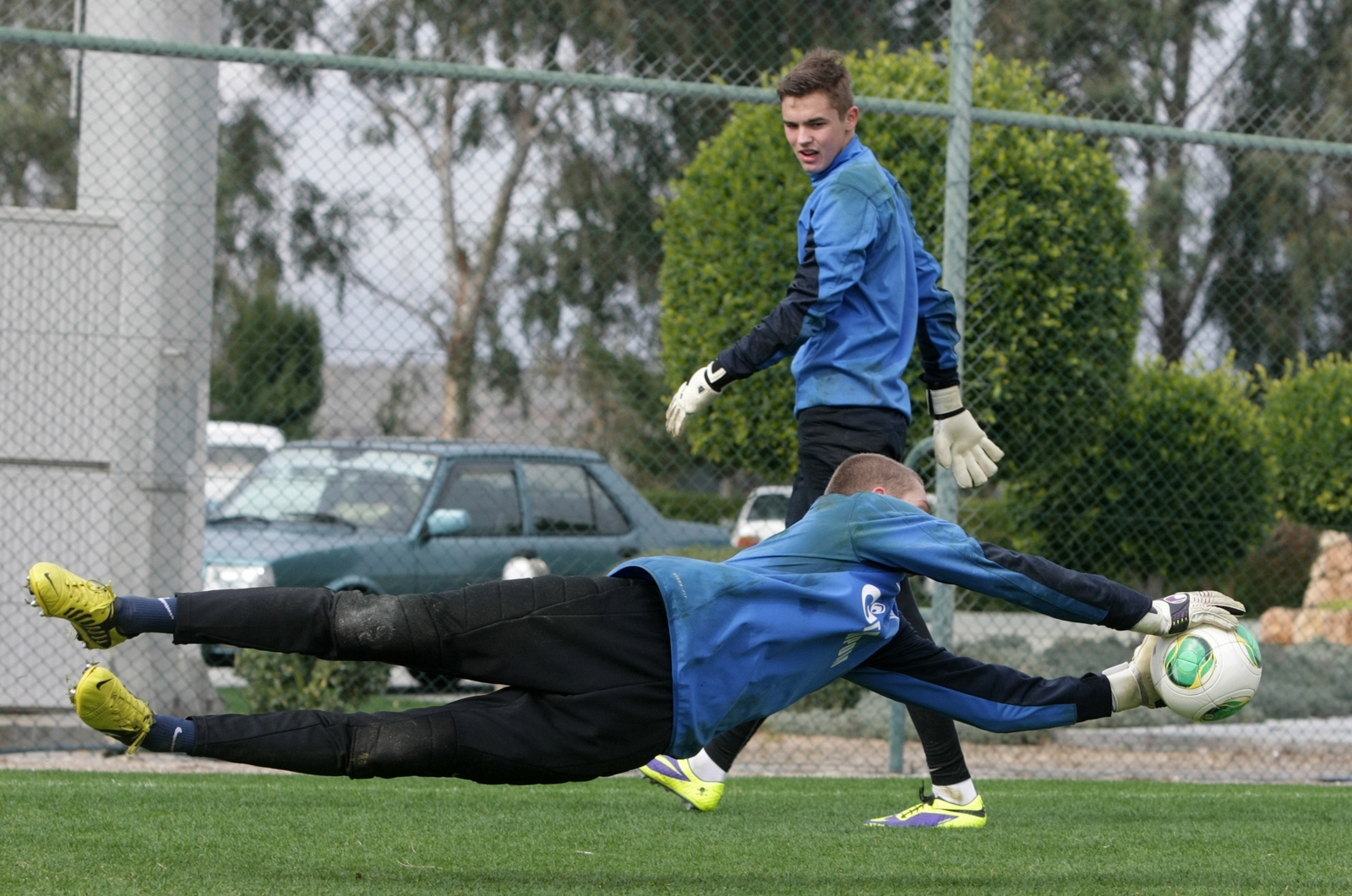 Сборы «Зенит» -2 в Турции, тренировка вратарей