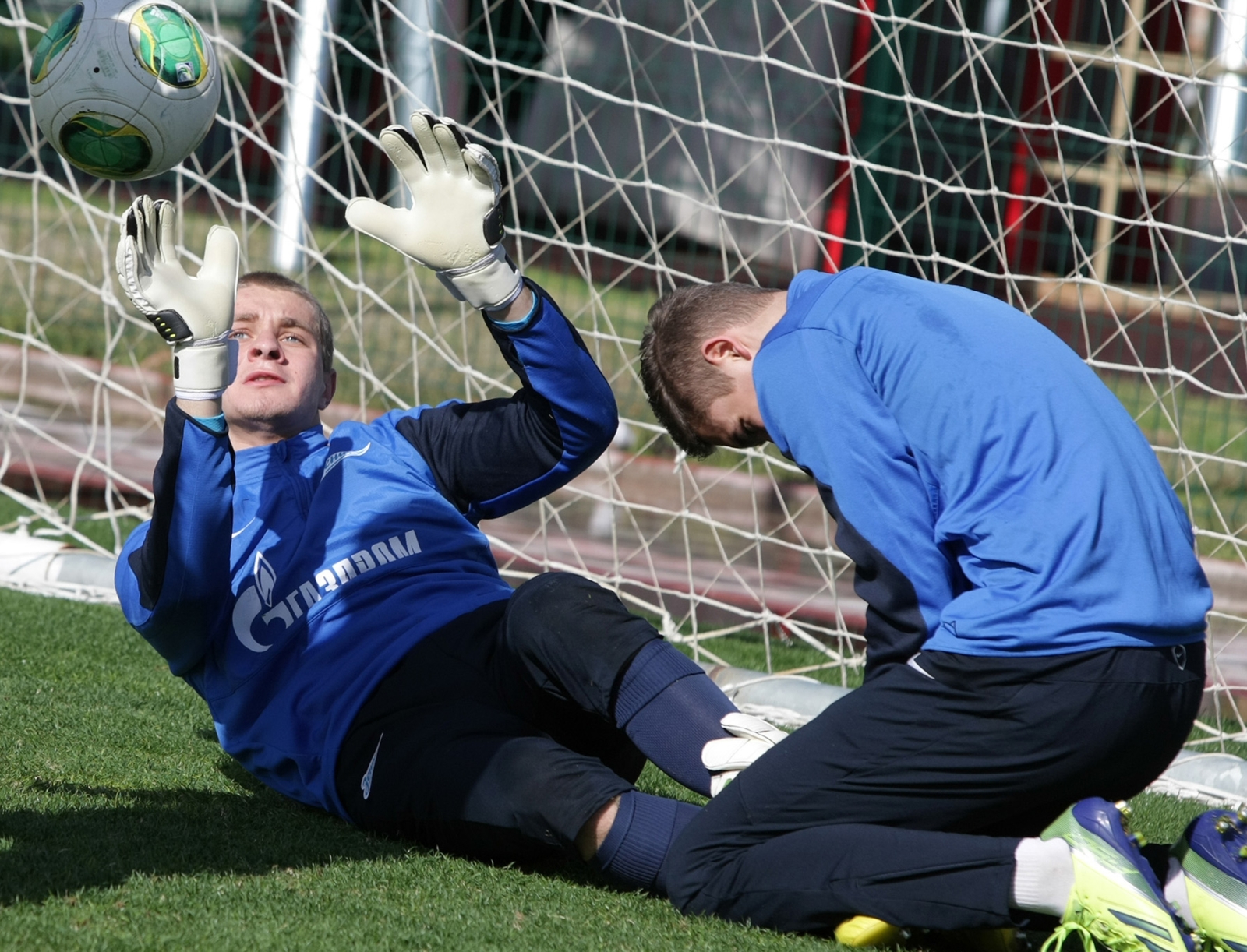 Сборы «Зенит» -2 в Турции, тренировка вратарей