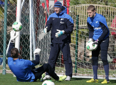 Сборы «Зенит» -2 в Турции, тренировка вратарей