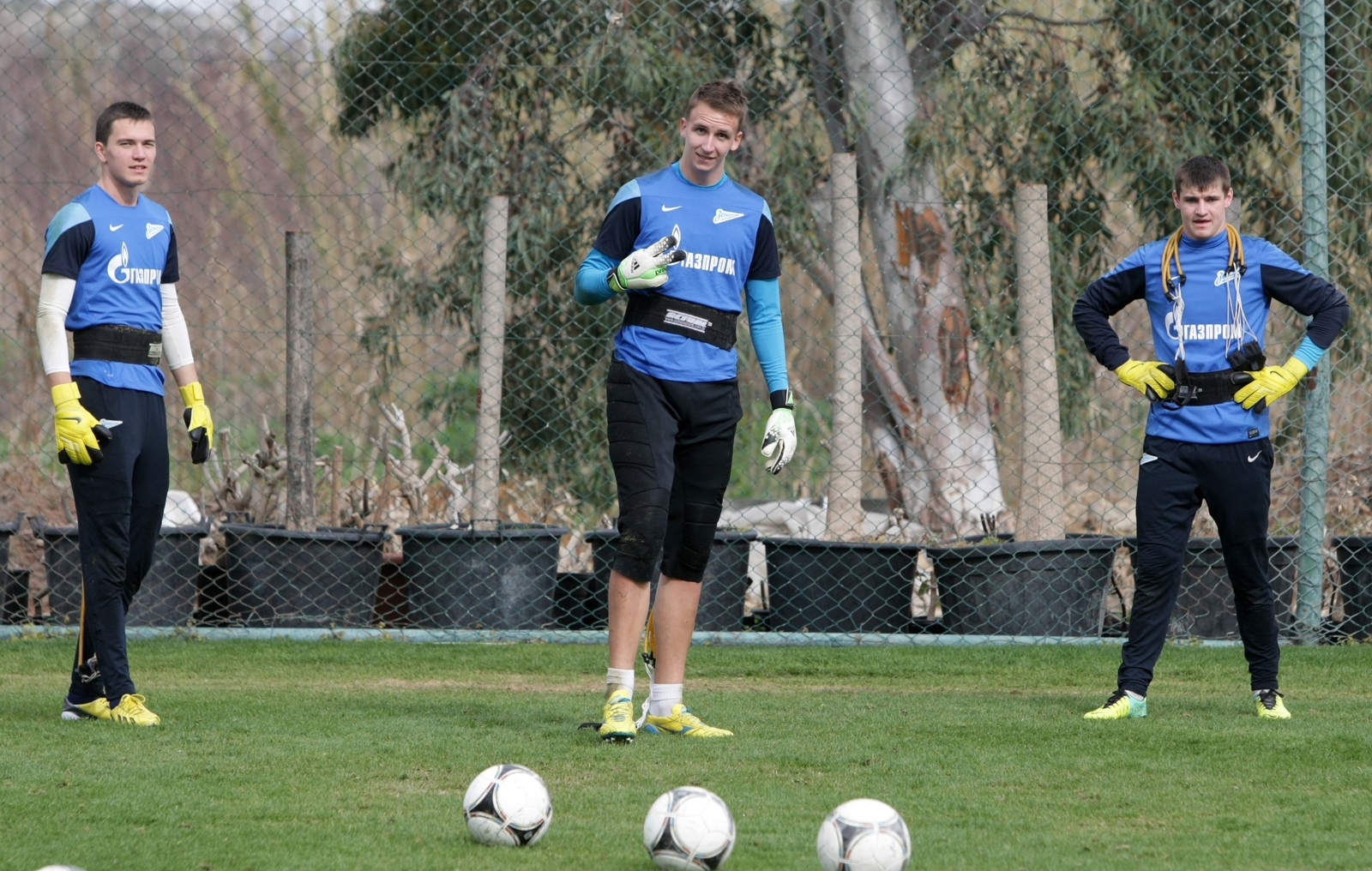 Сборы «Зенит» -2 в Турции, тренировка вратарей