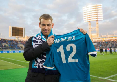 Дмитрий Малышко поддержал «Зенит» на «Петровском»