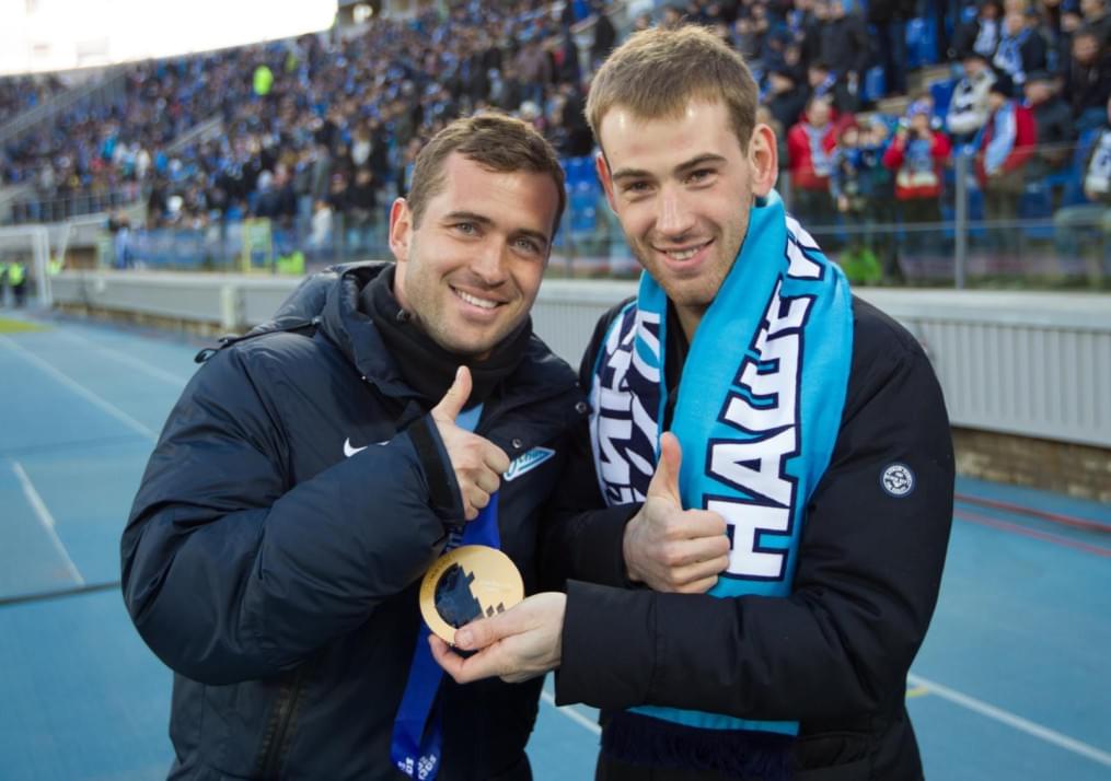 Дмитрий Малышко поддержал «Зенит» на «Петровском»