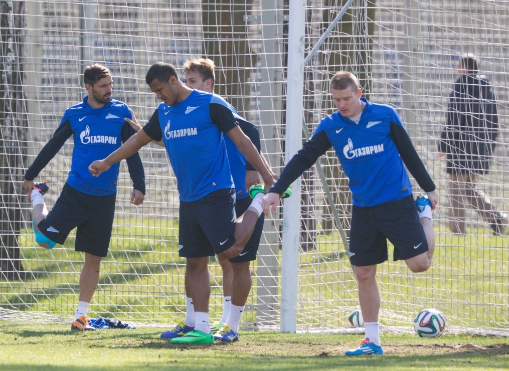 Открытая тренировка «Зенита» перед матчем с «Анжи»