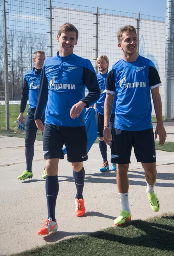 Открытая тренировка «Зенита» перед матчем с «Анжи»