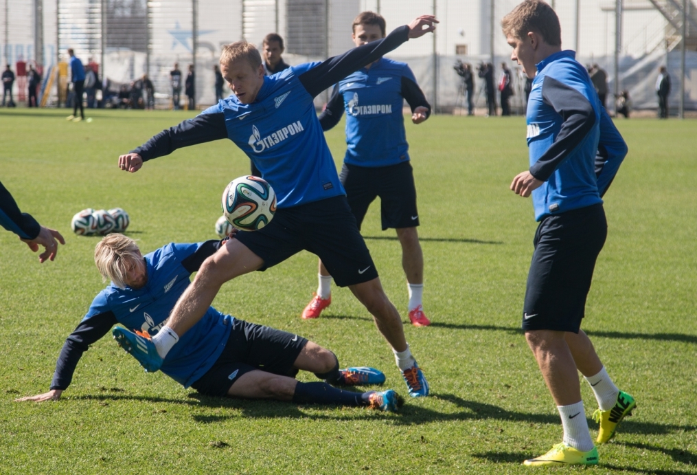 Открытая тренировка «Зенита» перед матчем с «Анжи»