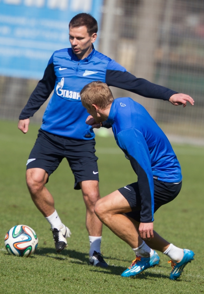 Открытая тренировка «Зенита» перед матчем с «Анжи»