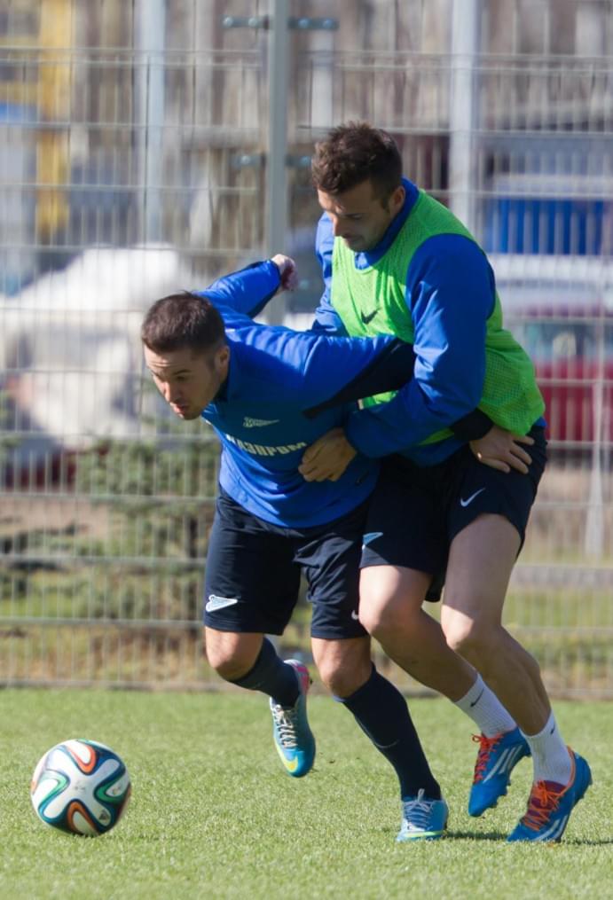 Открытая тренировка «Зенита» перед матчем с «Анжи»