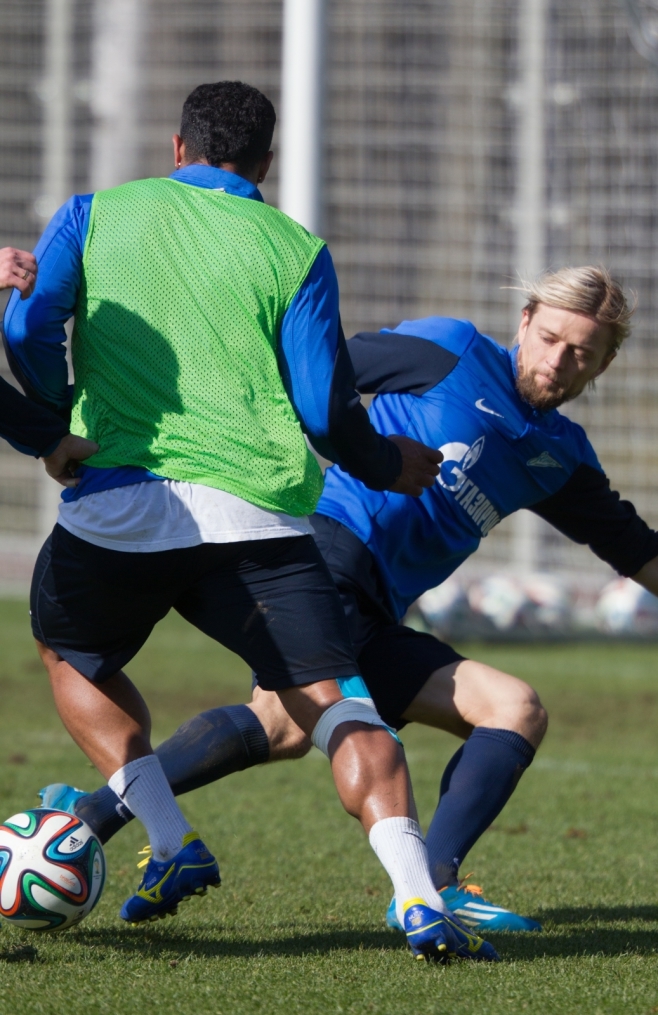 Открытая тренировка «Зенита» перед матчем с «Анжи»