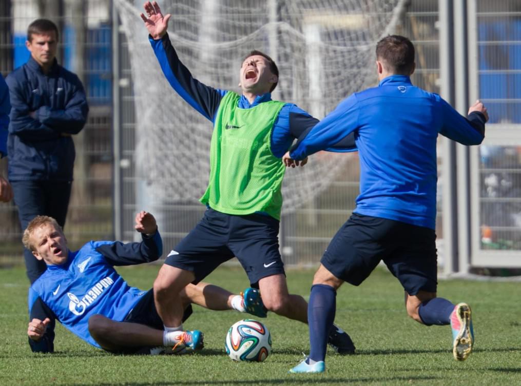 Открытая тренировка «Зенита» перед матчем с «Анжи»