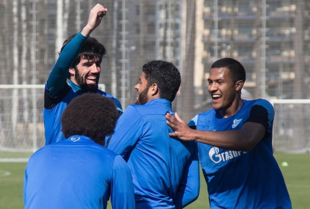 Открытая тренировка «Зенита» перед матчем с «Анжи»