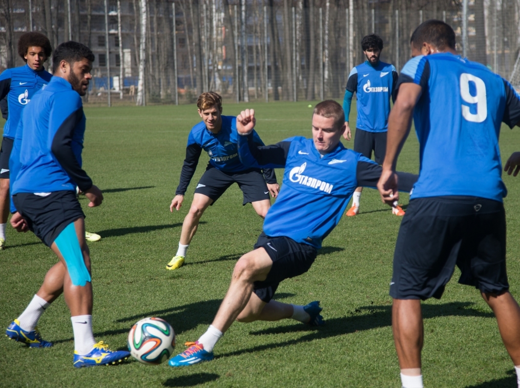 Открытая тренировка «Зенита» перед матчем с «Анжи»