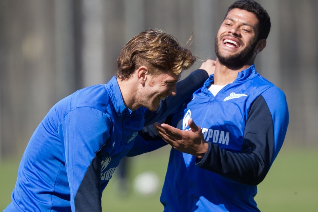 Открытая тренировка «Зенита» перед матчем с «Анжи»