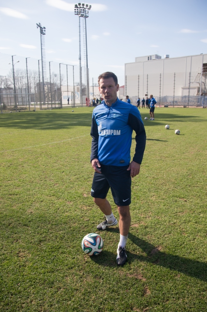 Открытая тренировка «Зенита» перед матчем с «Анжи»