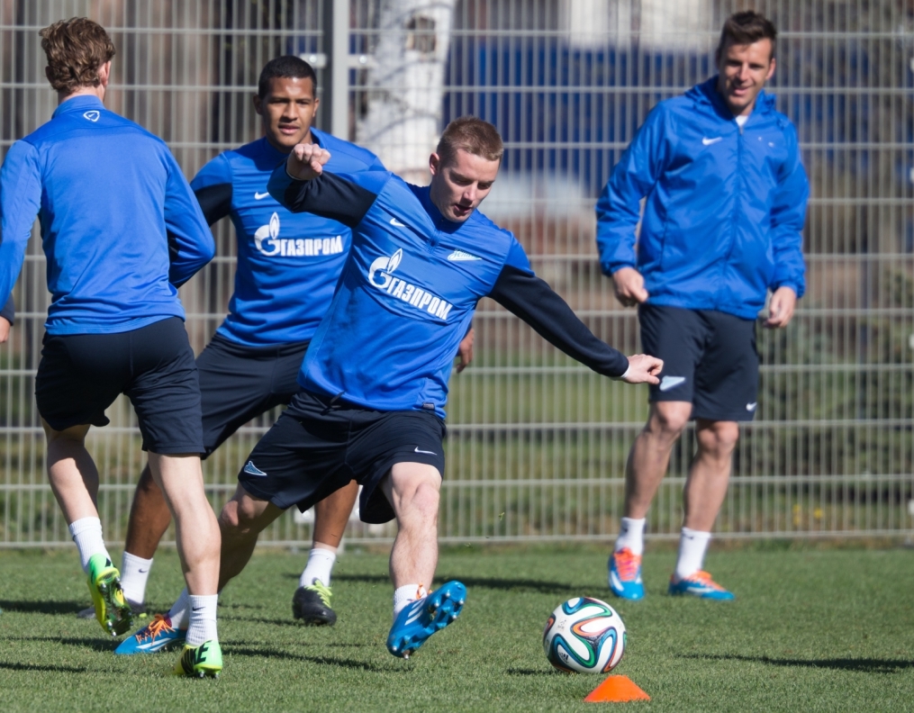 Открытая тренировка «Зенита» перед матчем с «Волгой»