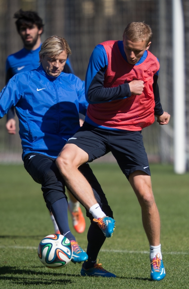 Открытая тренировка «Зенита» перед матчем с «Волгой»