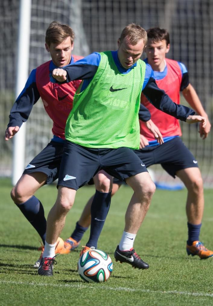 Открытая тренировка «Зенита» перед матчем с «Волгой»