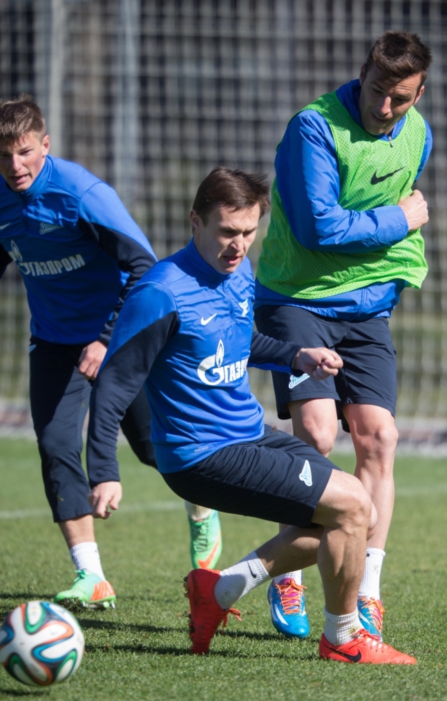 Открытая тренировка «Зенита» перед матчем с «Волгой»