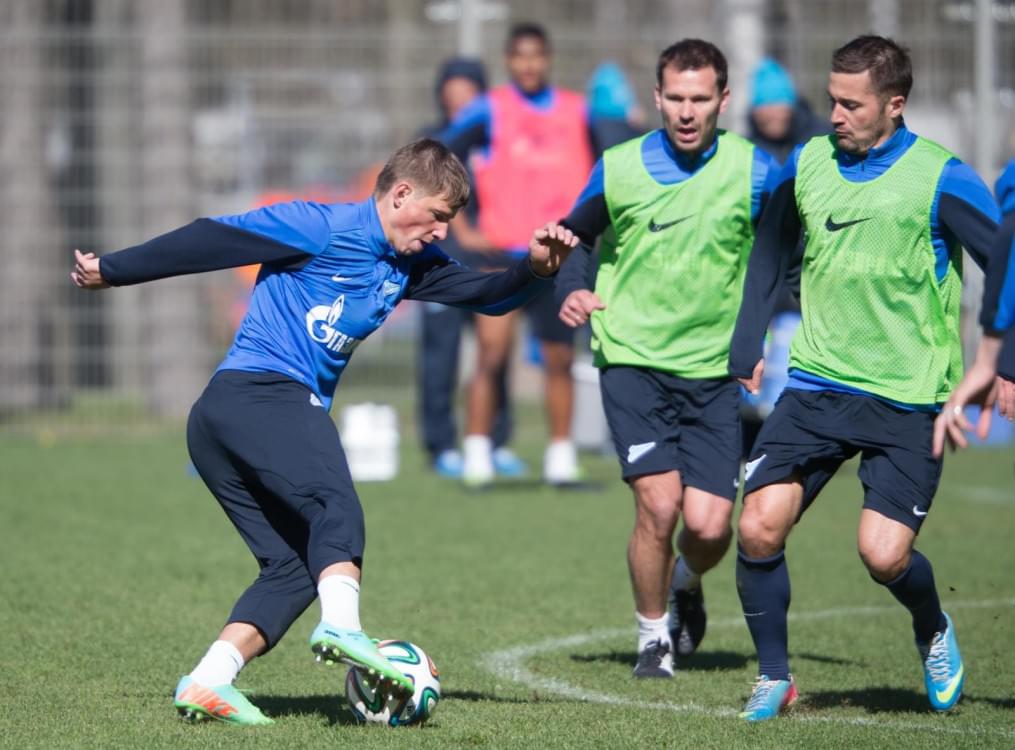 Открытая тренировка «Зенита» перед матчем с «Волгой»