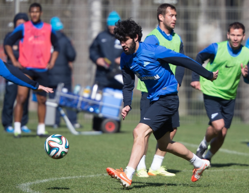 Открытая тренировка «Зенита» перед матчем с «Волгой»