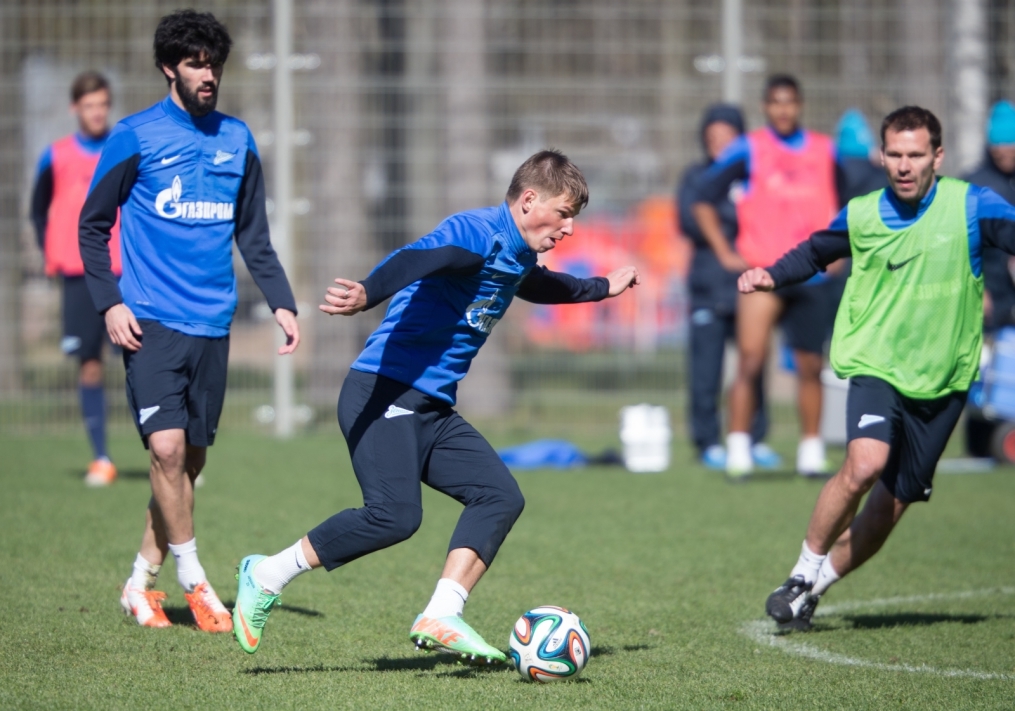 Открытая тренировка «Зенита» перед матчем с «Волгой»