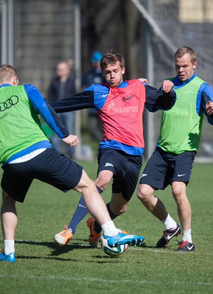 Открытая тренировка «Зенита» перед матчем с «Волгой»