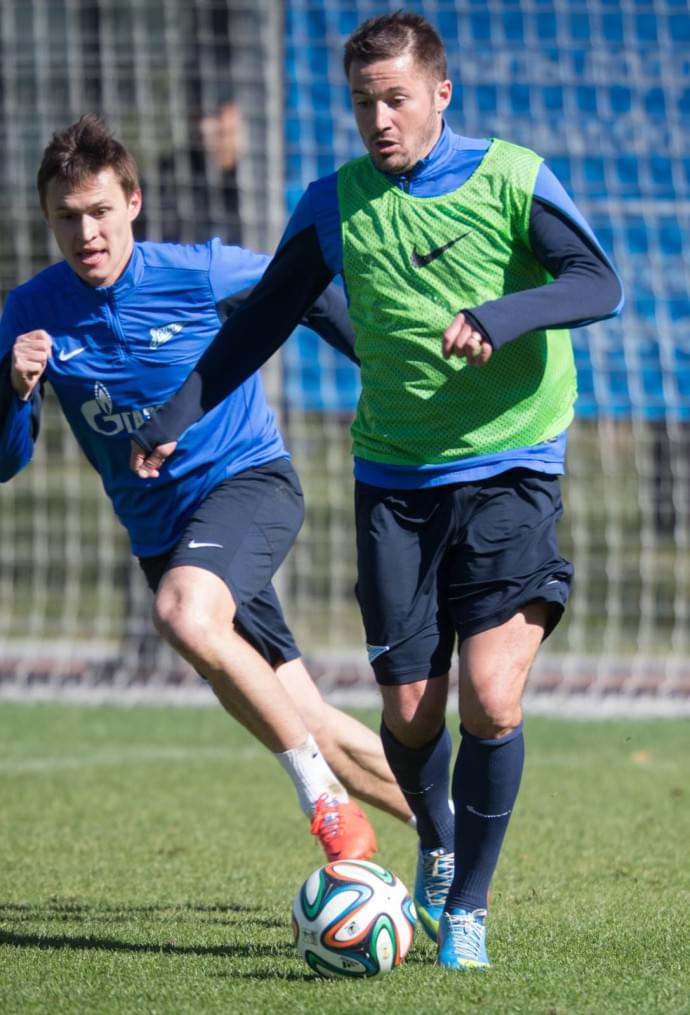 Открытая тренировка «Зенита» перед матчем с «Волгой»