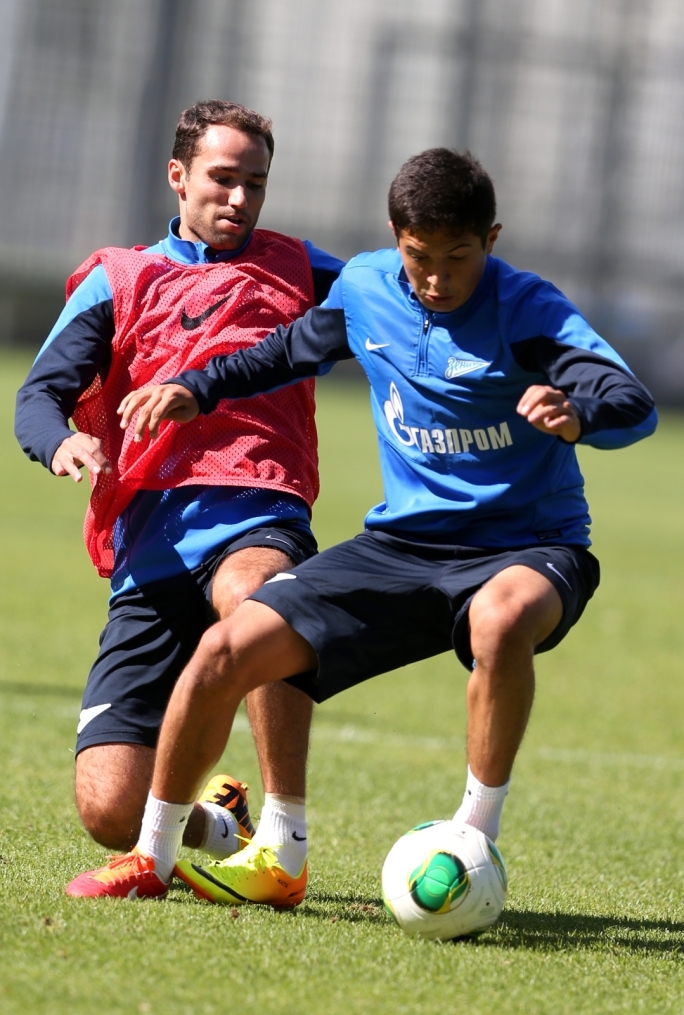 Тренировка «Зенита» перед матчем «Рубин» — «Зенит»