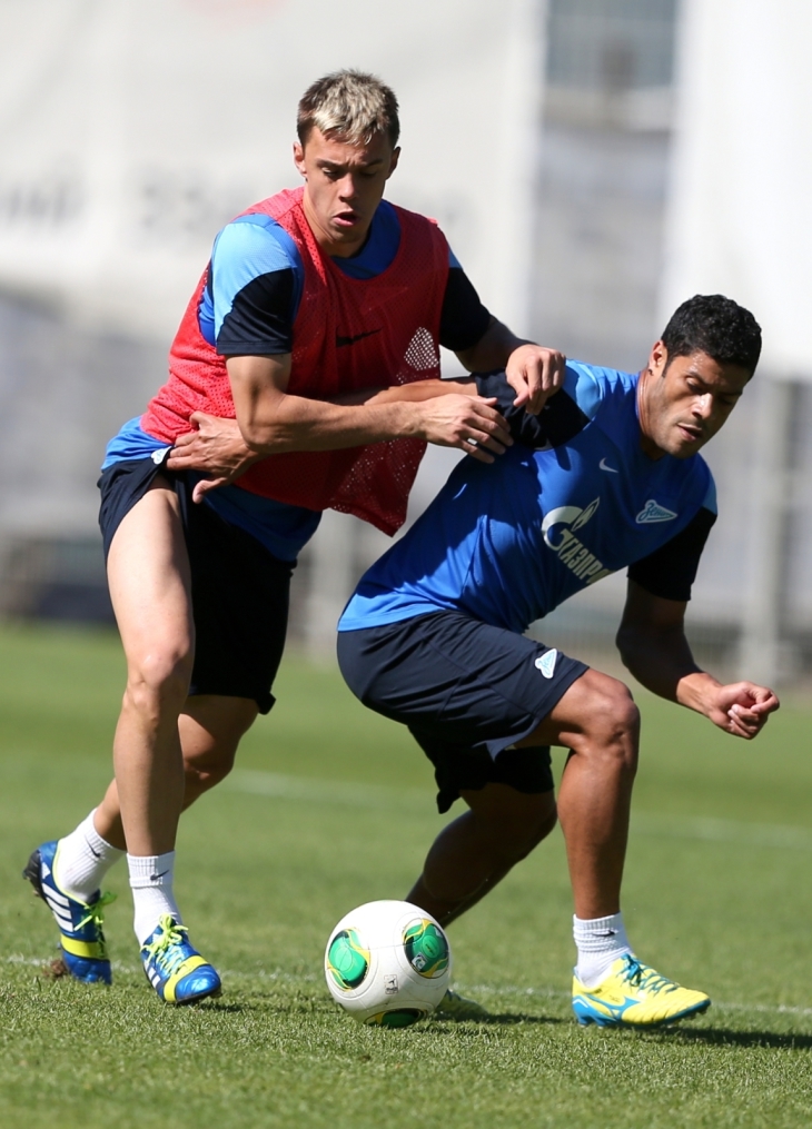 Тренировка «Зенита» перед матчем «Рубин» — «Зенит»