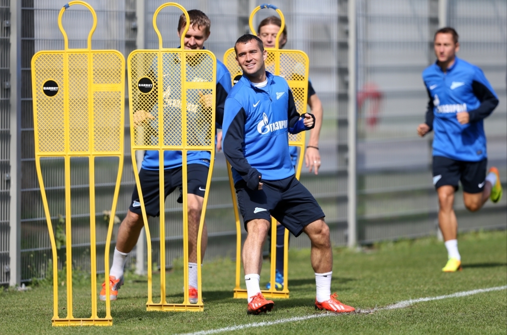 Тренировка «Зенита» перед матчем «Рубин» — «Зенит»