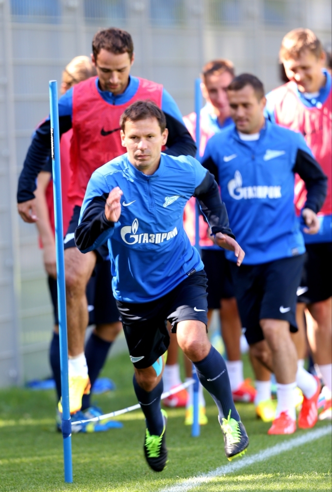 Тренировка «Зенита» перед матчем «Рубин» — «Зенит»
