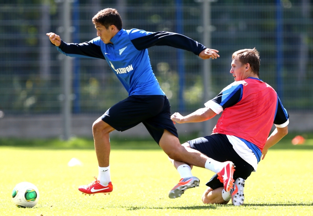 Тренировка «Зенита» перед матчем «Рубин» — «Зенит»