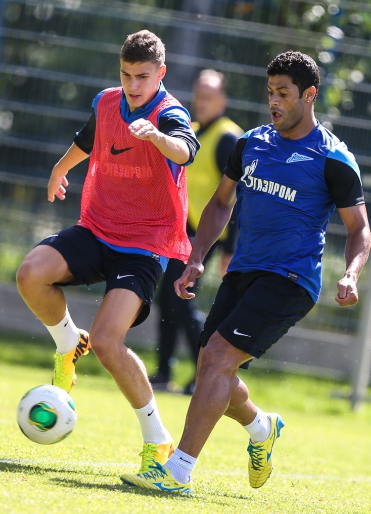 Тренировка «Зенита» перед матчем «Рубин» — «Зенит»