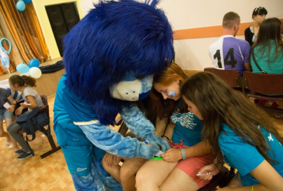 Голубой Лев посетил детский лагерь«Звездный»