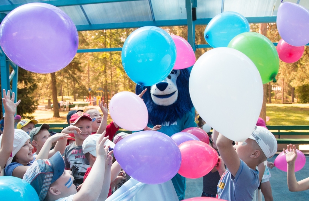 Голубой Лев посетил детский лагерь«Звездный»