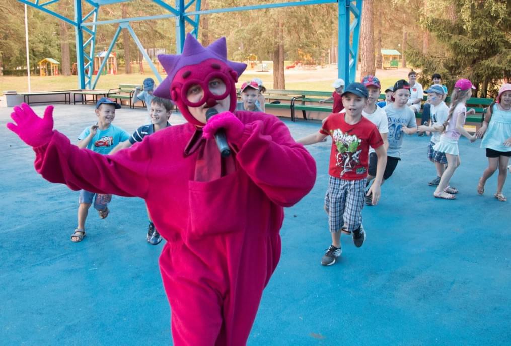 Голубой Лев посетил детский лагерь«Звездный»