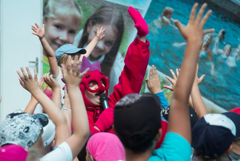 Голубой Лев посетил детский лагерь«Звездный»