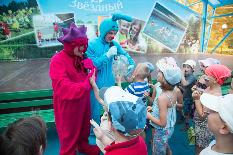 Голубой Лев посетил детский лагерь«Звездный»