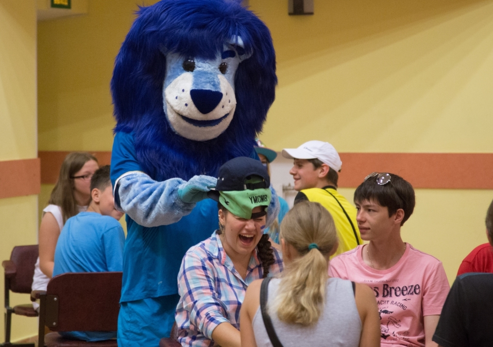 Голубой Лев посетил детский лагерь«Звездный»