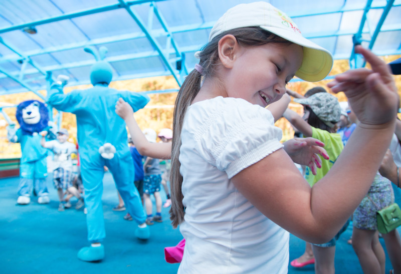 Голубой Лев посетил детский лагерь«Звездный»