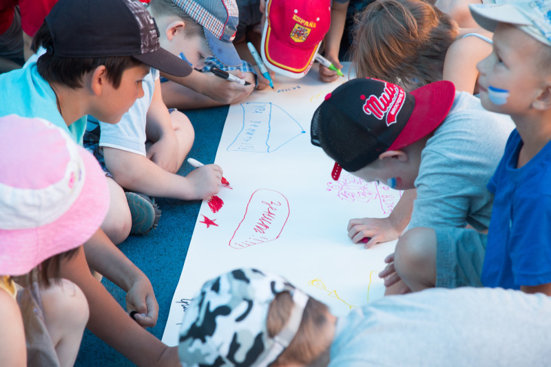 Голубой Лев посетил детский лагерь«Звездный»