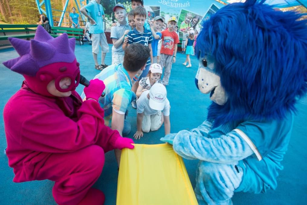 Голубой Лев посетил детский лагерь«Звездный»